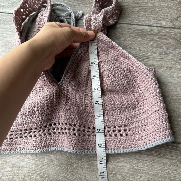 Handmade V Neck Crochet  Bralette Cami One Size - Picture 13 of 13
